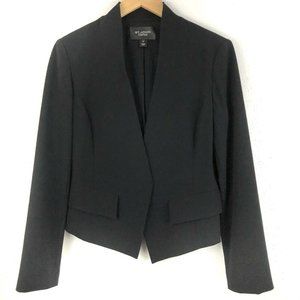 St John Caviar Blazer Black Open Front Size 10